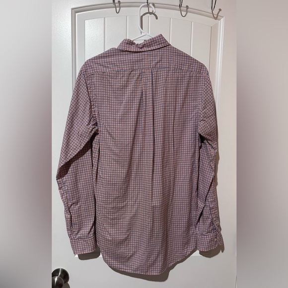 Ralph Lauren Red and Blue Casual Button Down Shirt - Picture 2 of 3